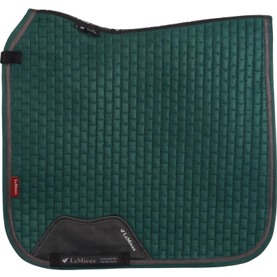 Afbeelding van LeMieux Zadeldekje Suede Square Dressuur Spruce S/M