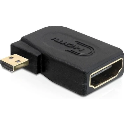 Afbeelding van Micro HDMI adapter 90 haaks naar links versie 1.4 (4K 30Hz)