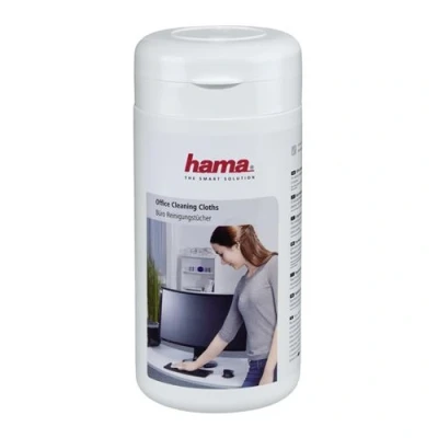 Image de Hama Lingettes de nettoyage pour le bureau, 100 pièces dans une boîte