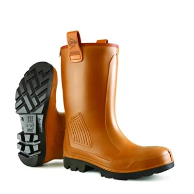 Afbeelding van Dunlop Protective Footwear (DUNZJ) Purofort Rig air Full Safety FL, uniseks veiligheidslaarzen en enkellaarzen, Bruin