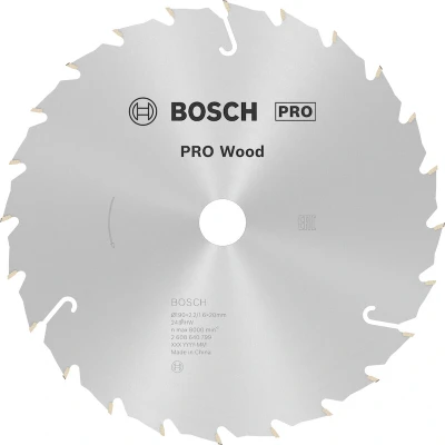 Image de BOSCH 2608640799 lame de scie circulaire Speedline Wood, 190 x 20/16 2.6 mm, 24T