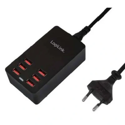 Afbeelding van LogiLink PA0139 USB oplader Thuis Uitgangsstroom (max.) 6400 mA 6 x Automatische detectie