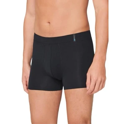 Afbeelding van Schiesser Long Life Cotton Boxershorts voor heren, Zwart (Blauw 001)