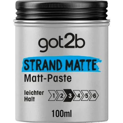 Afbeelding van got2b matte strandpasta (100 ml), stylingpasta voor surferlooks, pluizen, textureren of temmen zonder te plakken, eenvoudige grip