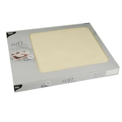 Afbeelding van Papstar, #82319 Soft Selection placemats, vlies, 30 x 40 cm, crèmekleurig, 100 stuks