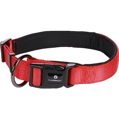Afbeelding van Hond Halsband Abbi Rood L 50 55cm 25mm