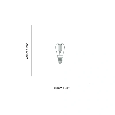 Afbeelding van Tala LED lamp E14, 2W, getint glas, 2.200 K, 120 lm