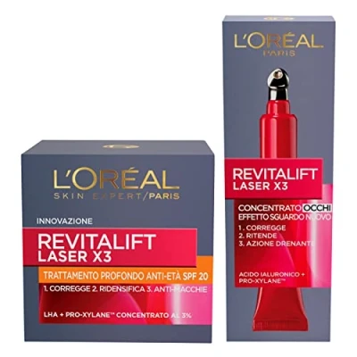 Afbeelding van L&#039;Oréal Paris Revitalift Laser X3 anti aging behandeling SPF20 met hyaluronzuur en Pro Xylane +