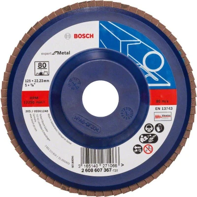 Afbeelding van Bosch Accessories 2608607367 X551 Lamellenschijf Diameter 125 mm Boordiameter 22.33 Staal 1 stuk(s)
