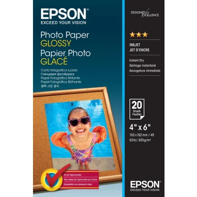 Afbeelding van Epson Glossy photo paper 102 x 152 mm 200 g/m2 20 sheet(s)