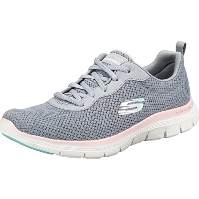 Afbeelding van Skechers Flex Appeal 4.0 Brilliant View Damessneakers, grijs.