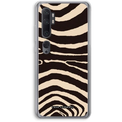 Afbeelding van Case Company® hoesje geschikt voor Xiaomi Mi Note 10 Arizona Zebra Soft Cover Telefoonhoesje Bescherming aan alle Kanten en Schermrand