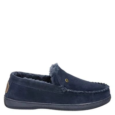Afbeelding van Warmbat Grizzly Men Suede Heren Sloffen Donkerblauw Maat 40