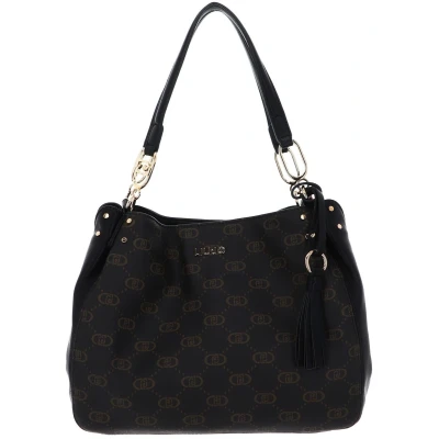 Afbeelding van LIU JO schoudertas Cirry Satchel Bag Nero donkerbruin