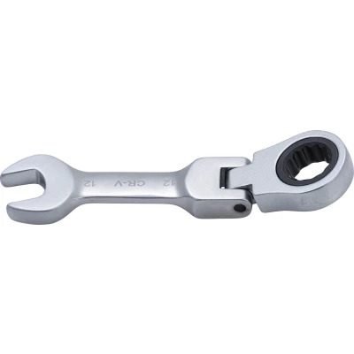 Afbeelding van BGS Ratel ringsteeksleutel kort knie 12 mm