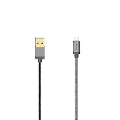 Image de Hama Câble Usb Lightning Metal 75 Cm Gris (200501)