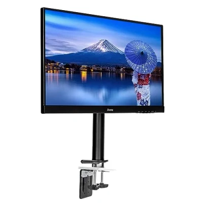 Image de Iiyama DS1001C B1 Kit de montage bras réglable pour moniteur noir Taille d&#039;écran : 10&quot; 30&quot; montrable sur bureau ProLite E2783QSU B1, XU2495WSU XUB2495WSU