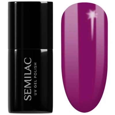 Afbeelding van SEMILAC gelnagellak, duurzaam, eenvoudig aan te brengen, ideaal voor manicure en pedicure, privé professioneel gebruik, 034 Mardi Gras UV 7 ml