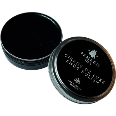 Afbeelding van Schoensmeer met bijenwas 50ml zwart