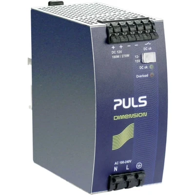 Afbeelding van PULS DIMENSION QS10.121 DIN rail netvoeding 12 V/DC 15 A 180 W Aantal uitgangen: 1 x Inhoud: stuk(s)