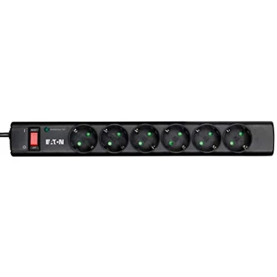 Image de Eaton Protection Strip PS6D contre les surtensions CA 220 250 V 2500 Watt connecteurs de sortie : 6 noir