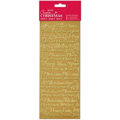 Afbeelding van Maak traditionele kerststickers, uniek vel, kerststickers voor kinderen en volwassenen, ideaal het maken van kaarten, knutselprojecten