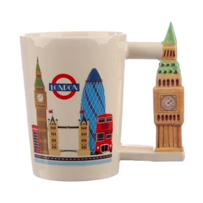 Afbeelding van Keramiek Londen Gevormd Handvat Big Ben Mok