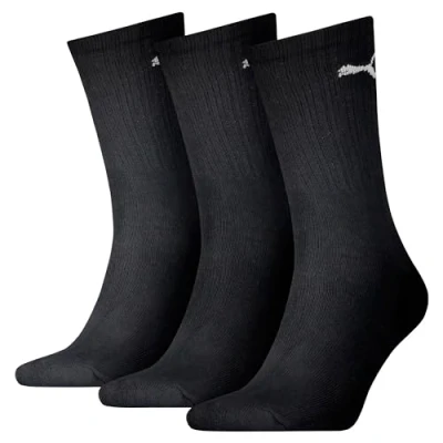 Afbeelding van Puma Sportsokken voor heren, 3 stuks, logo, zwart, 39 42 EU