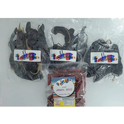 Afbeelding van Mexicaanse chilipepers pakket 4 soorten El Sarape droge Tree Chili, Guajillo, doorgang en breedte 100 g/u De beste selectie BOEMY pepers voor pittige smaakpapillen