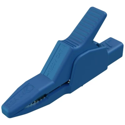 Afbeelding van SKS Hirschmann AK 2 B 2540 I bl Veiligheids krokodilklem Steekaansluiting 4 mm CAT II 1000 V Blauw