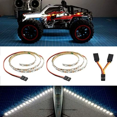 Afbeelding van elechawk RC Vaste Wing Vliegtuig LED Lichtstrip Vliegende Vleugel AR Drone Model Auto Truck (wit)