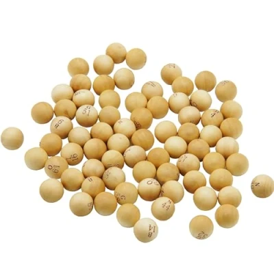 Afbeelding van Kyto bingo 75 stuks houten ballen voor en bingospel Deluxe