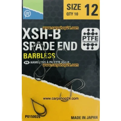 Afbeelding van Preston XSH B Spade End Barbless (10 pcs) Maat : 12