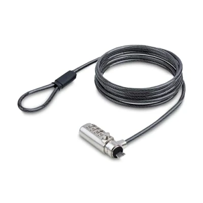 Afbeelding van StarTech.com SSTDC4D LAPTOP LOCK kabelslot Zwart, Zilver 2 m