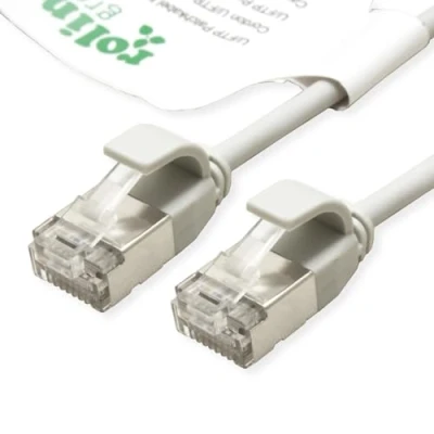 Afbeelding van ROLINE GREEN F/UTP DataCenter Patchkabel Cat.6A (Class EA), LSOH, extra dun, grijs, 5 m