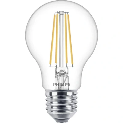 Afbeelding van Philips LED lamp E27 Monochroom Lichtbron Warm wit 7W = 60W Ø 6 cm 1 stuk