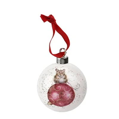 Afbeelding van Wrendale Designs kerstbal, muis, meerkleurig