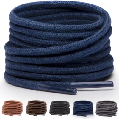 Afbeelding van Miscly Veters voor stadsschoenen, verkrijgbaar in verschillende lengtes en kleuren, Navy Blauw