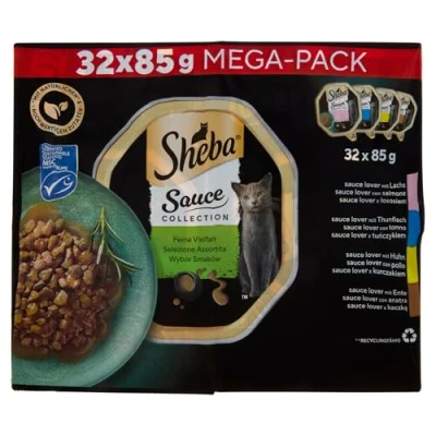 Afbeelding van 32 x 85 g Sauce Love Sheba Variaties in Kuipjes