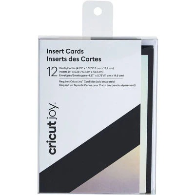 Afbeelding van Cricut Joy Insteekkaarten 12 Pack Zwart/Holografisch