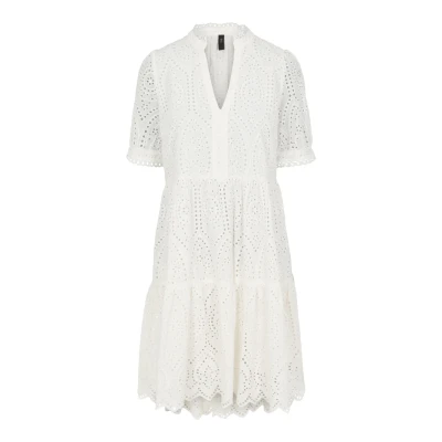 Afbeelding van YAS Yasholi Dress Jurk, Dames, Maat: Large, Star white