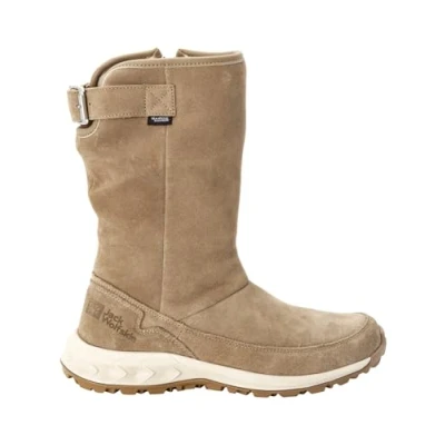 Afbeelding van Jack Wolfskin Queenstown Texapore BOOT Regenlaarzen, Dames, Maat: 39, Cookie Veloursleer