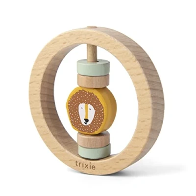 Afbeelding van Trixie Houten Rammelaar Rond Mr. Lion