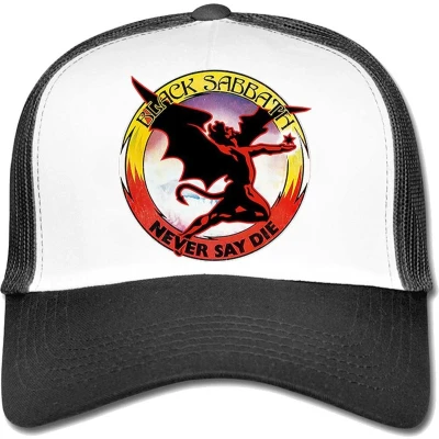 Afbeelding van Black Sabbath Never Say Die Trucker pet Zwart/Wit