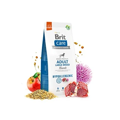 Afbeelding van 2x3kg Hypoallergenic Adult Large Breed Lam &amp; Rijst Brit Care Hondenvoer