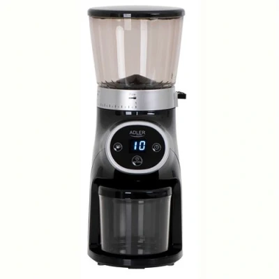 Image de Moulin à Café Professionnel Meules en Acier 31 Réglages de Mouture 90g/m Adler AD4450 300 Noir