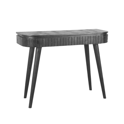 Afbeelding van Nils bureau/sidetable 100x38x77 cm zwart mangohout