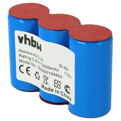 Afbeelding van vhbw Batterij 3000 mAh (3,6 V) voor Gardena houtschaar 8800, 8808, 8810, Wolf Garten Rasenschere zoals Accu45, Accu60.