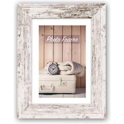 Afbeelding van ZEP Houten fotolijst wit/bruin Nelson 6 voor foto formaat 40x50 V21546
