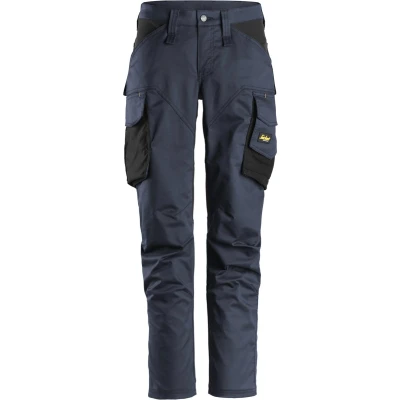 Afbeelding van Snickers 6703 AllroundWork, Dames Werkbroek zonder Kniezakken Donker Blauw/Zwart